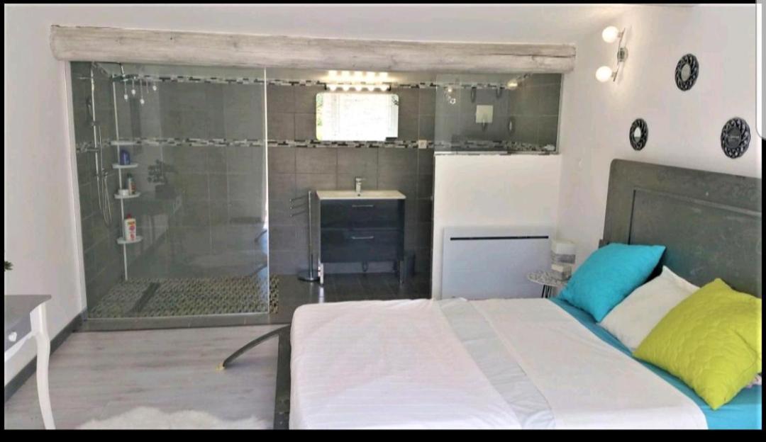 Suite Parentale Avec Petit Sejour Et Piscine 卡庞特拉 外观 照片
